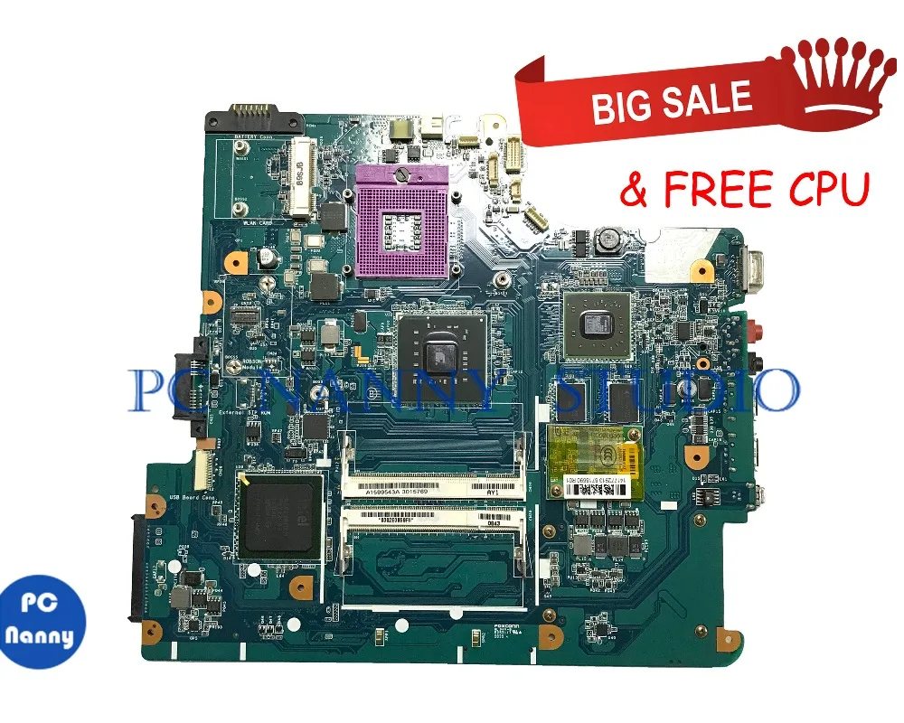 ПК Няня для VGN NS серии Материнская плата ноутбука A1599543A MBX 195 PM45 ddr2