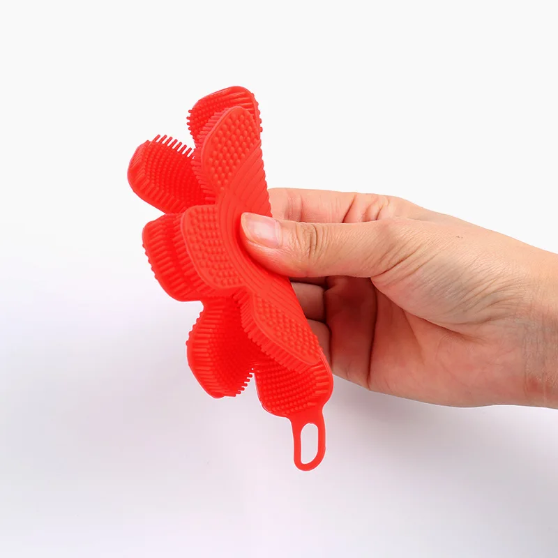 Food Grade Silicone Cleaning Brush Bowl Pot Fruit and Vegetable Can Be Used Repeatedly AKUHOME | Дом и сад