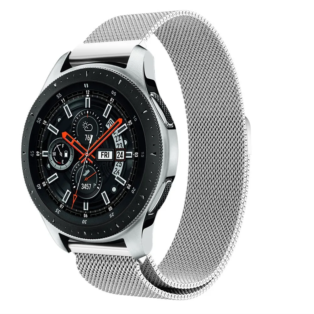 Миланская Магнитная Петля из нержавеющей стали ремешок для часов Samsung Galaxy Watch 46 мм