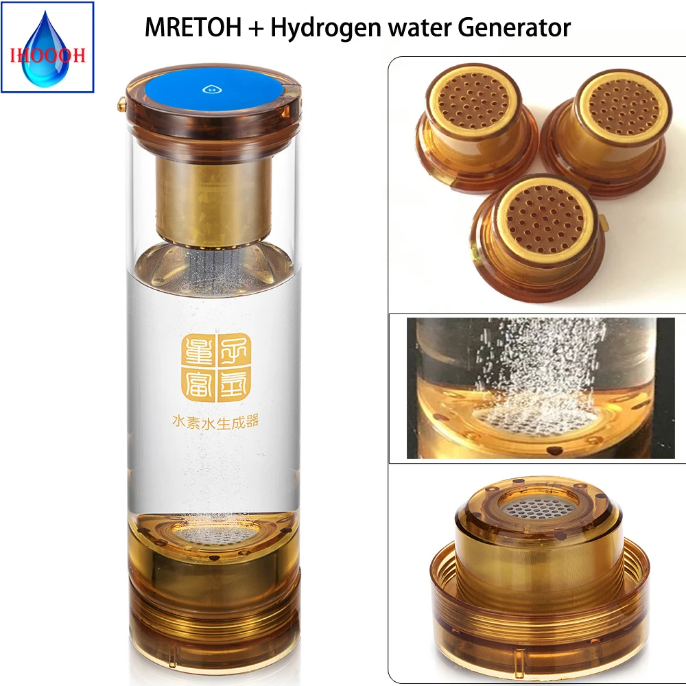 

Rechargeable Healthy Drinking Hydrogen Rich Water Generator And MRETOH Low Frequency Molecular Resonator 7.8 Hertz H2 Cup 600ML