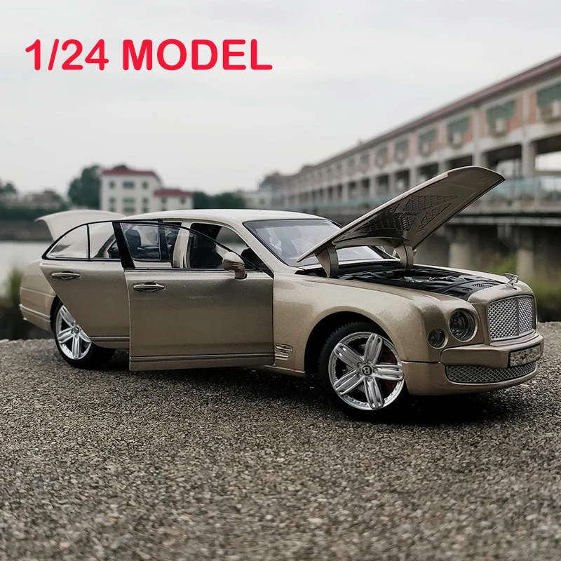 Игрушечный автомобиль 1/24 отличное качество Бентли мулсанн металлический