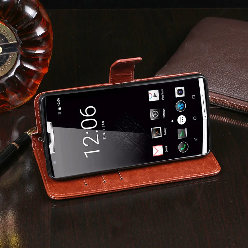 Чехол для Oukitel K10000 Pro 5 дюймов деловой стиль кожаный флип-чехол телефона чехол