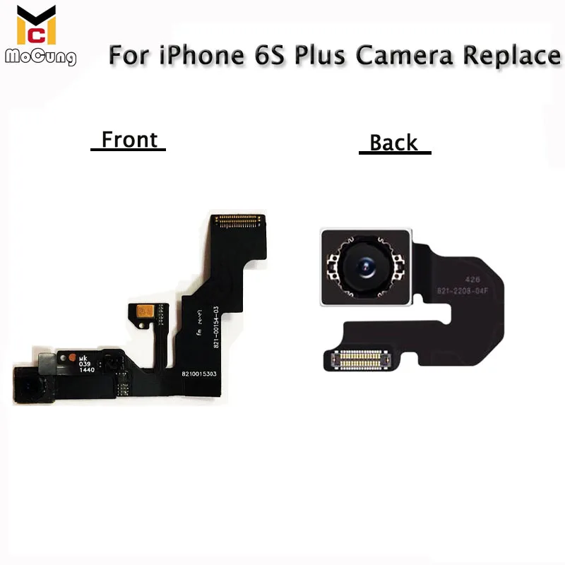 Качество AAA с логотипом для iPhone 6 S Plus Фронтальная камера шлейф Модуль 6splus задняя