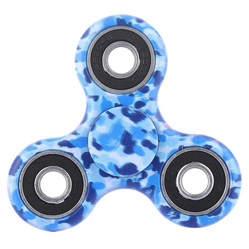 Камуфляжный ручной Спиннер EDC Tri Spinner игрушки фиджеты из металла красный для