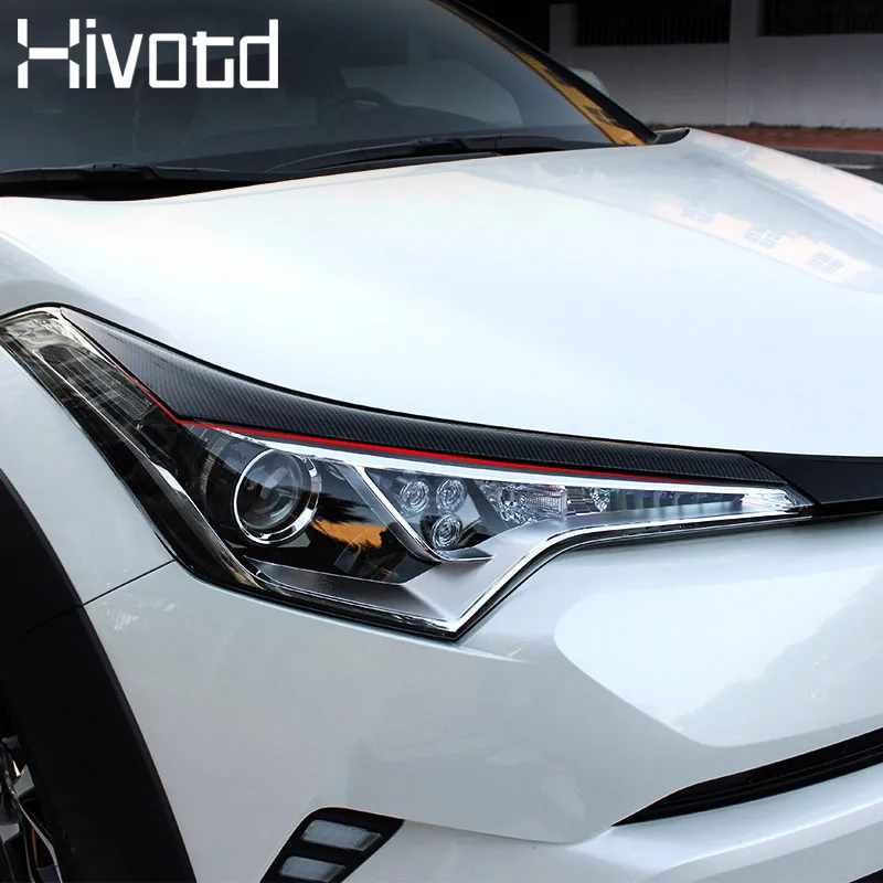 Hivotd для Тойота CHR Toyota C-HR ABS Автомобильная передняя фара лампа полоски-накладки