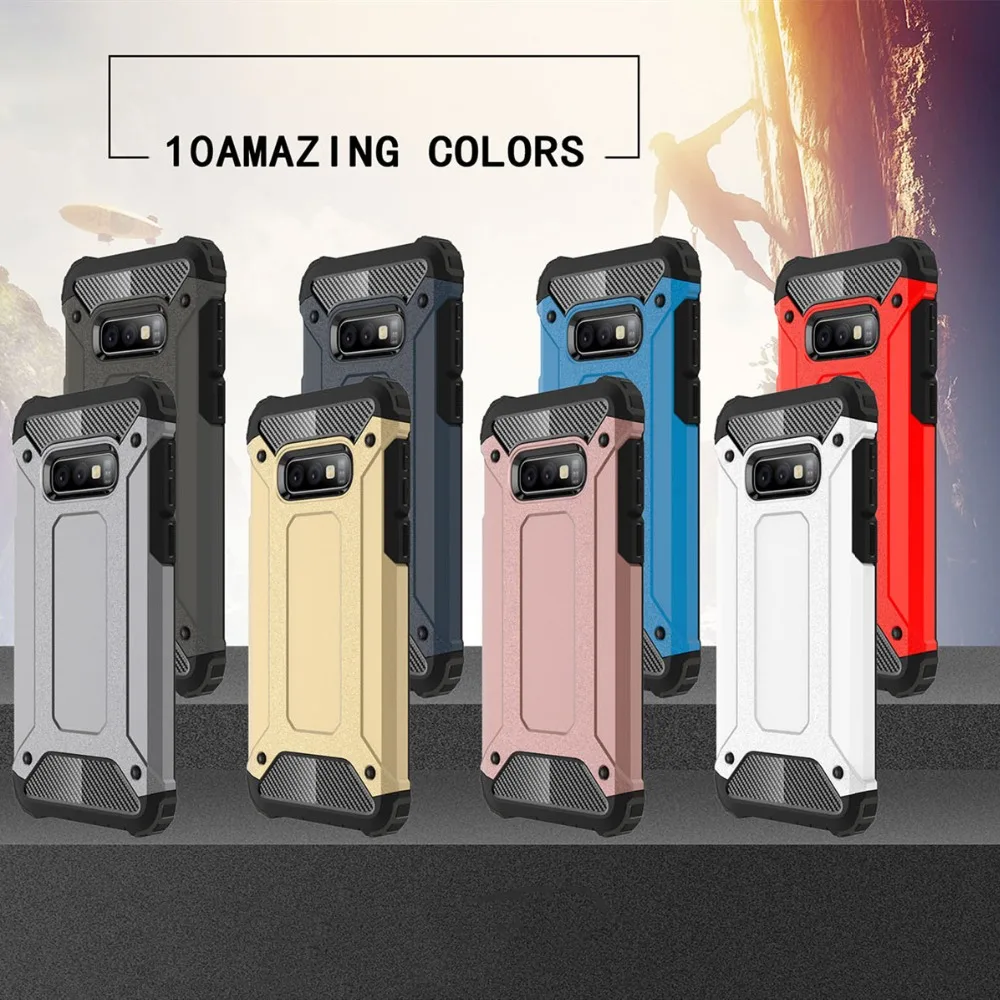For Samsung Galaxy S10e A9 2018 A9S A7 Armour sport Phone Case A8 A8plus soft silicon edge cover ShockProof case |