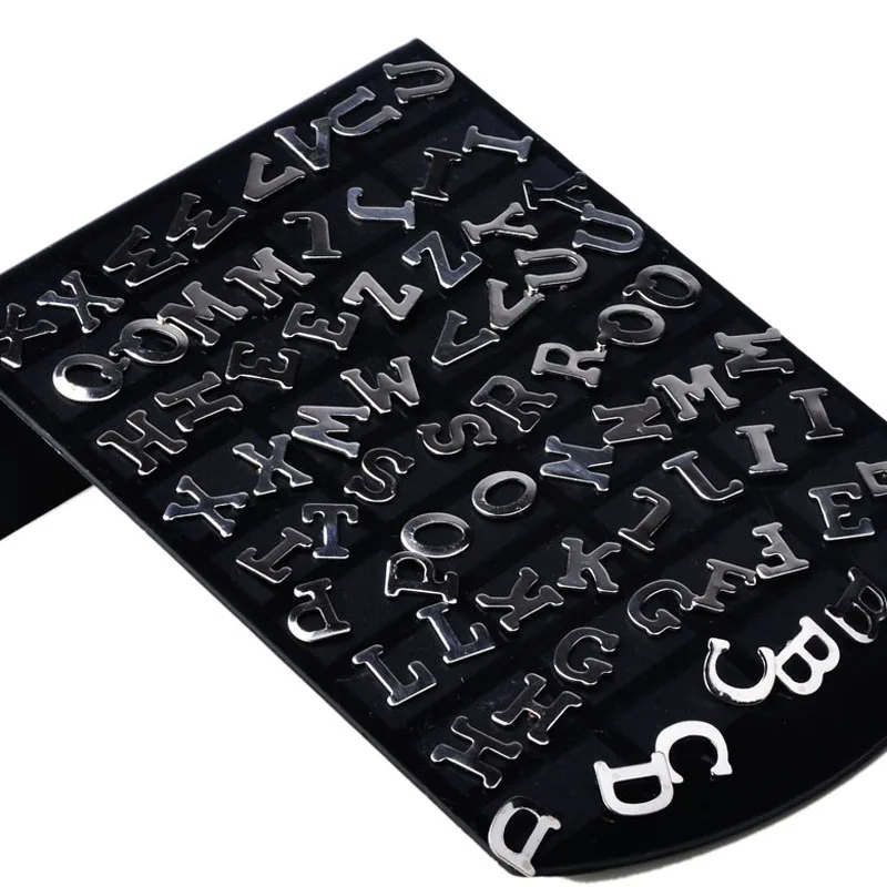 

PINKSEE 36 Pairs/Pad Surgical Stainless Steel Random Pattern Letters Stud Earrings for Women Girls Fashion Ear Piercing Jewelry