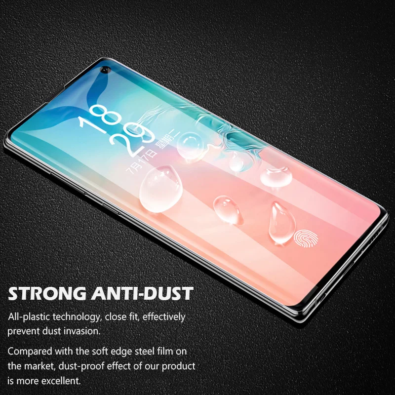 Ультрафиолет закаленное стекло для samsung S10 Plus S10e S9 S8 Plus Note 8 Note 9 полное жидкое клеевое Защитное стекло для экрана