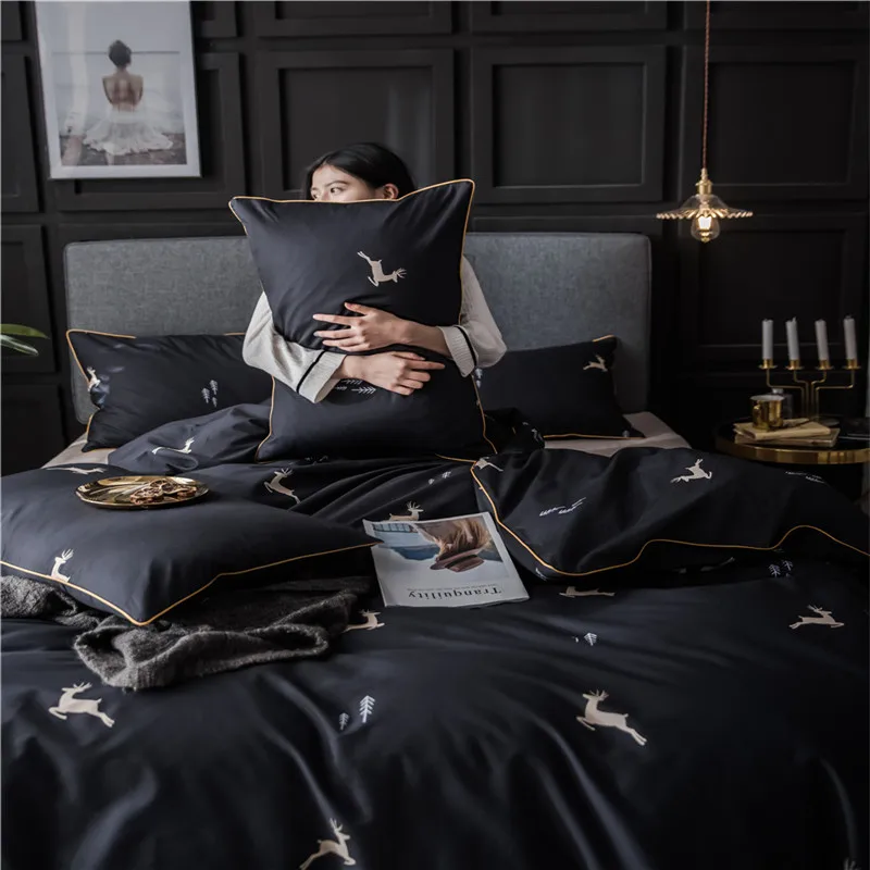 Новинка 2019 весенний светильник роскошный комплект постельного белья из 100%