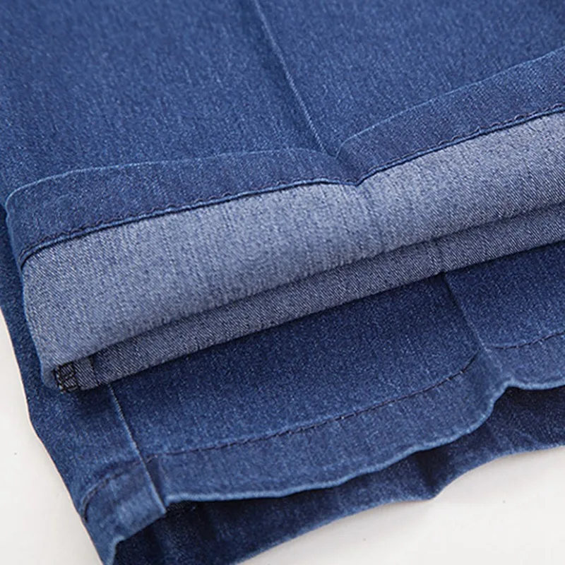 Высокая талия плюс большой размер 5XL мужские джинсы повседневные брюки