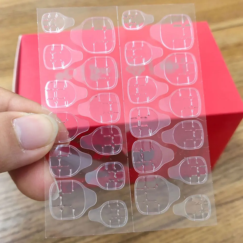 24pcs/sheet Double-side Adhesive Nail Glue Fake Tool Transparent Tape Sticker Tips Nails Art False | Красота и здоровье