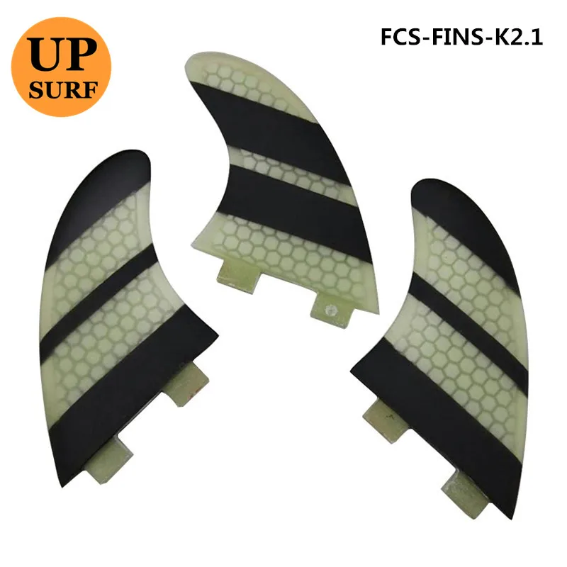 Плавник для серфинга FCS K2.1 плавники белый и черный соты стекловолокна плавник в