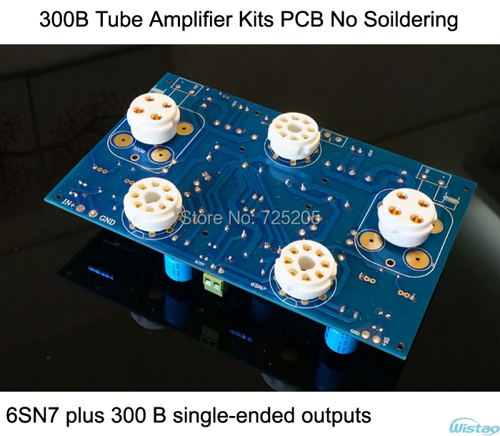 Комплект ламповых усилителей 300B PCB без трубок пайки 6SN7 Preamp 5U4G выпрямитель Hi Fi
