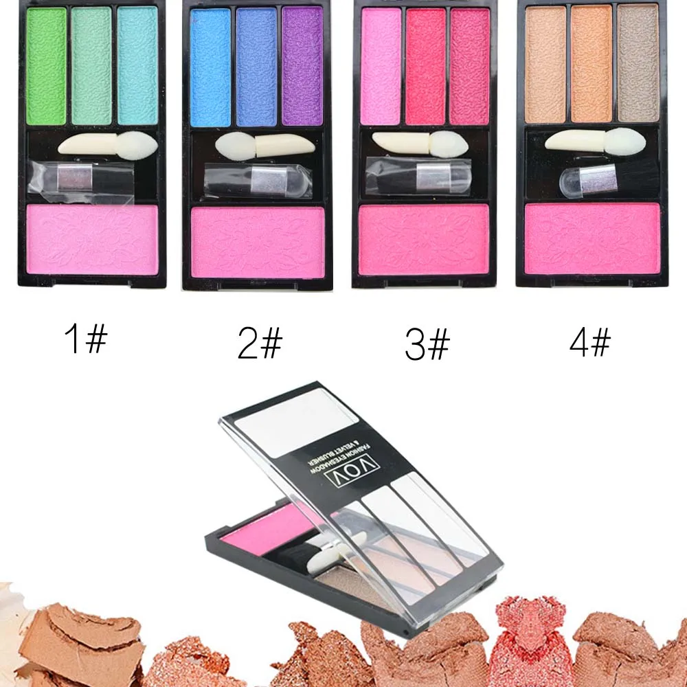 Сахарная коробка 4 цвета блестящие тени для век палитра голографический оттенок