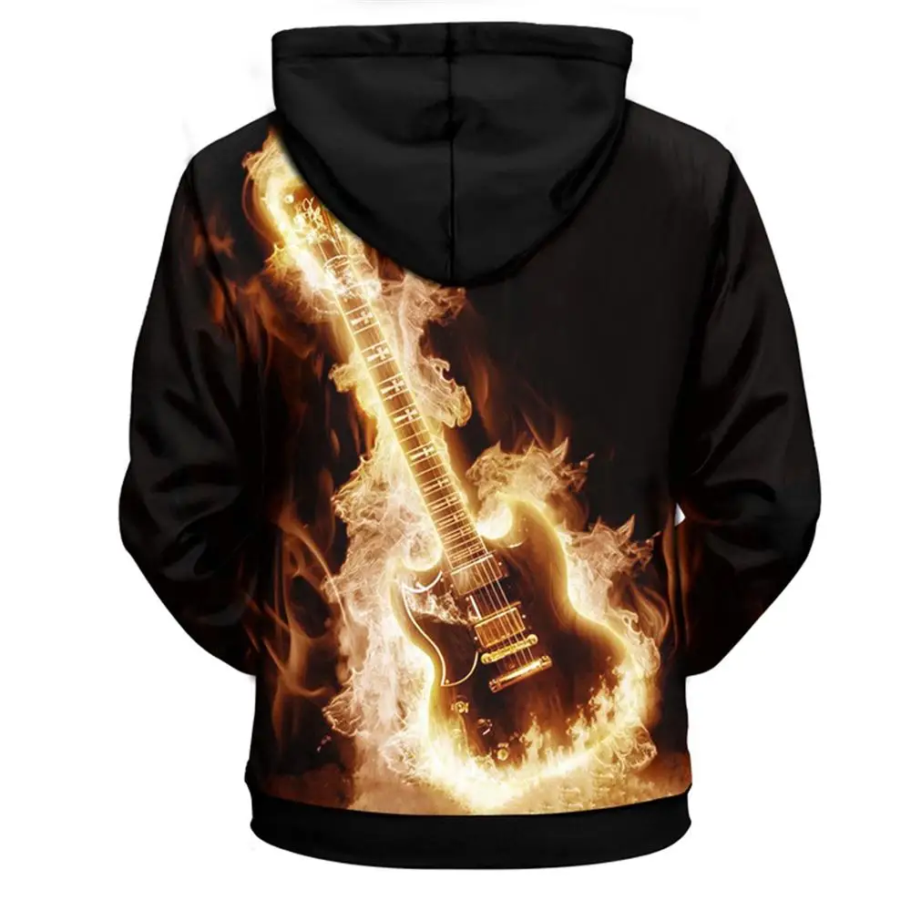 

YOUTHUP Newest Men's 3d Hoodies Fashion Guitar Printed Full Print Hooded Pullovers Male Autumn Spring 3D Hoodies Sweatshirt