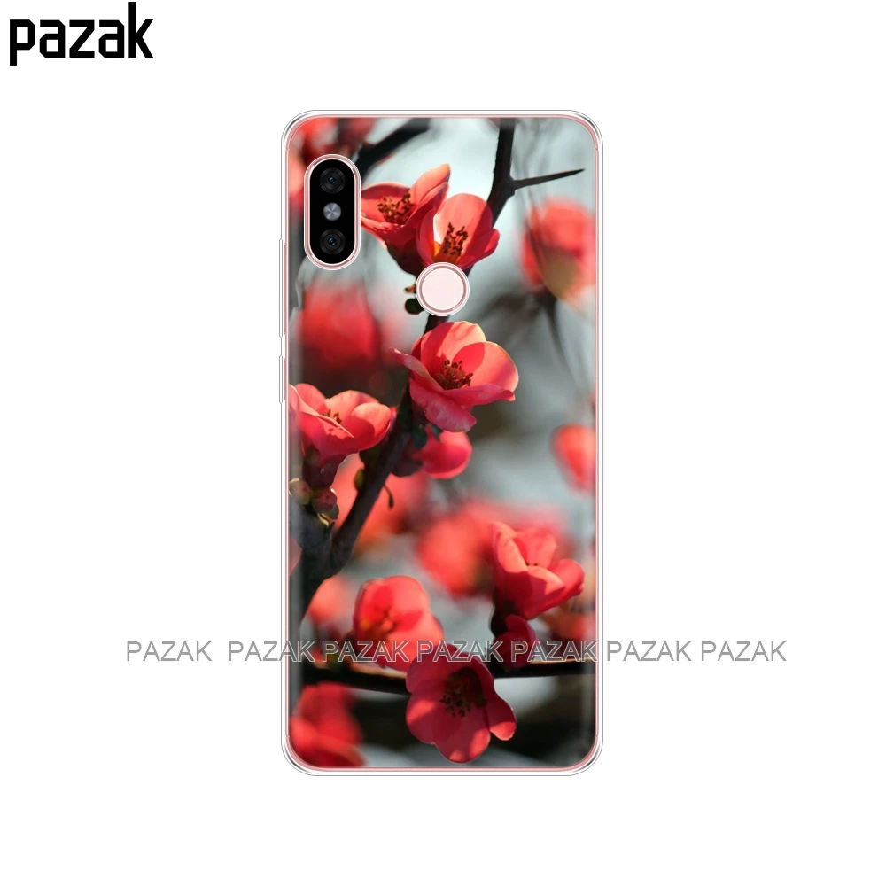 Силиконовый чехол для Xiaomi Redmi Note 6 Pro, чехол 6,26 '', мягкая задняя крышка из ТПУ для телефона Xiaomi Redmi Note 6 Pro, защитная сумка с рисунком - Цвет: 61350