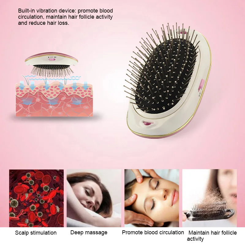 Portable Electric Ionic Straight hair Comb Takeout Mini Hair Brush Massage Care Home Travel Using Styling | Красота и здоровье