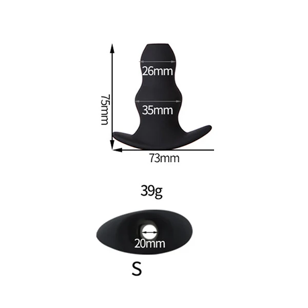 Silicone Bidet Enema Plug Gay Anal Shower Cleaning Enema Butt Plug Enlarge Anus Expander Dilator Speculum Vaginal Anal Expanding - Цвет: small