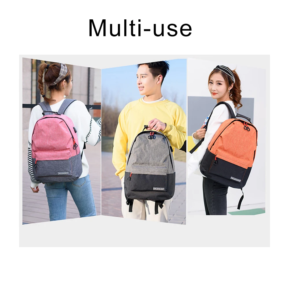 2018 новые студенческие рюкзаки зарядка через usb Противоугонный рюкзак женские
