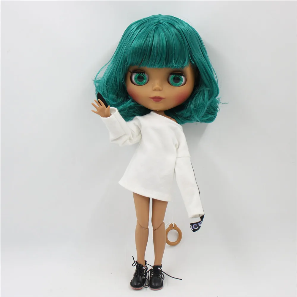 Ледяной DBS Blyth кукольные 1/6 bjd черная матовая искусственная кожа с уход за кожей