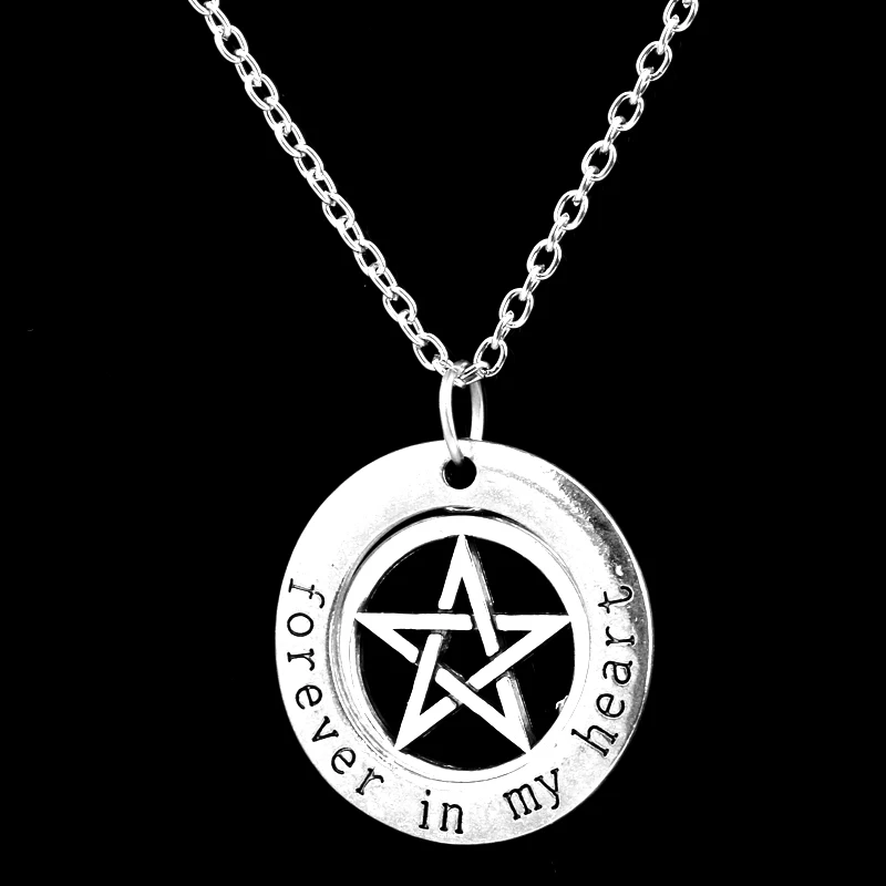 Tai Chi Yin Yang Star Tree Peace Pendant Chain Necklace Forever In My Heart Charm Women Men Jewelry Family Friend Necklaces Gift | Украшения
