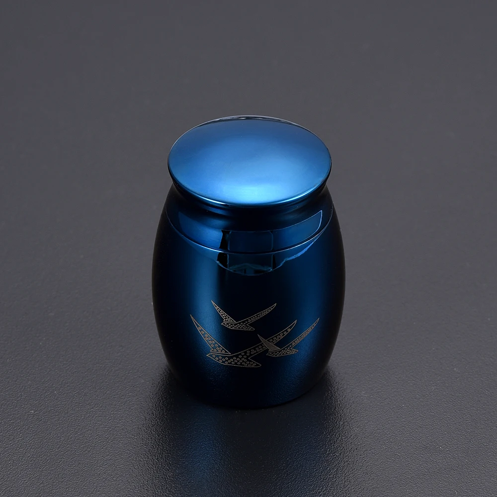 IJU013 4 Blue Color Seagull Pet/Human Mini зола после кремации Urn высококачественная нержавеющая
