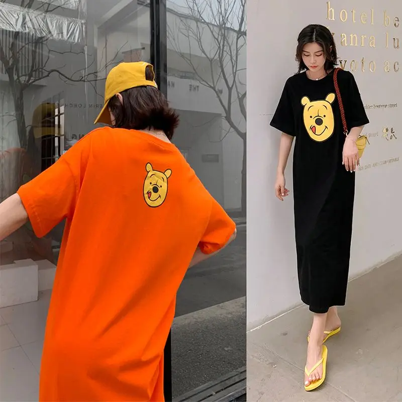 Женское свободное платье NYFS длинное с коротким рукавом и разрезом сзади большие