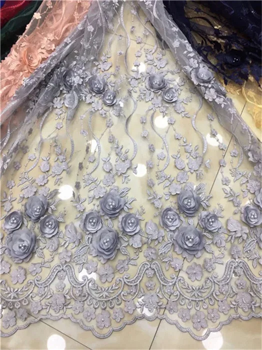 Африканская кружевная ткань 2019 Высококачественная французская бархатная с