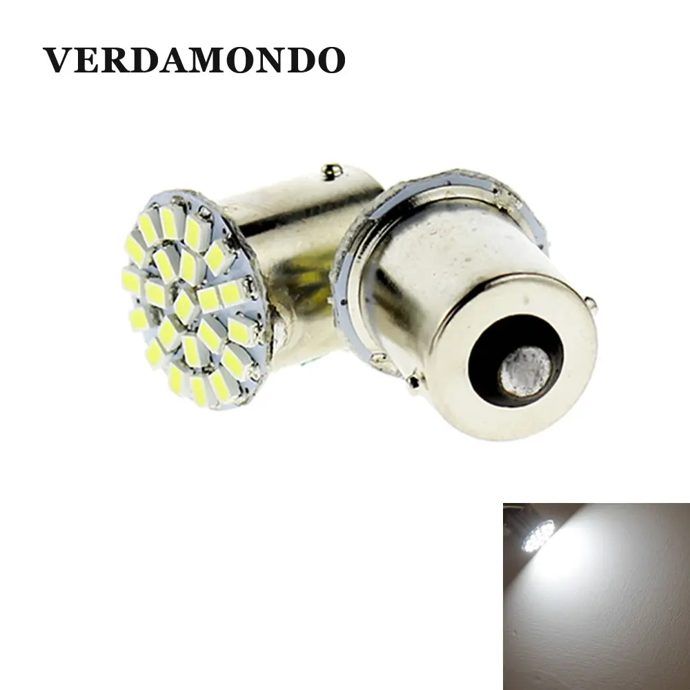 2 шт. BA15S 1156 1206 3020 22 SMD белый светодиодный светильник поворота тормоза