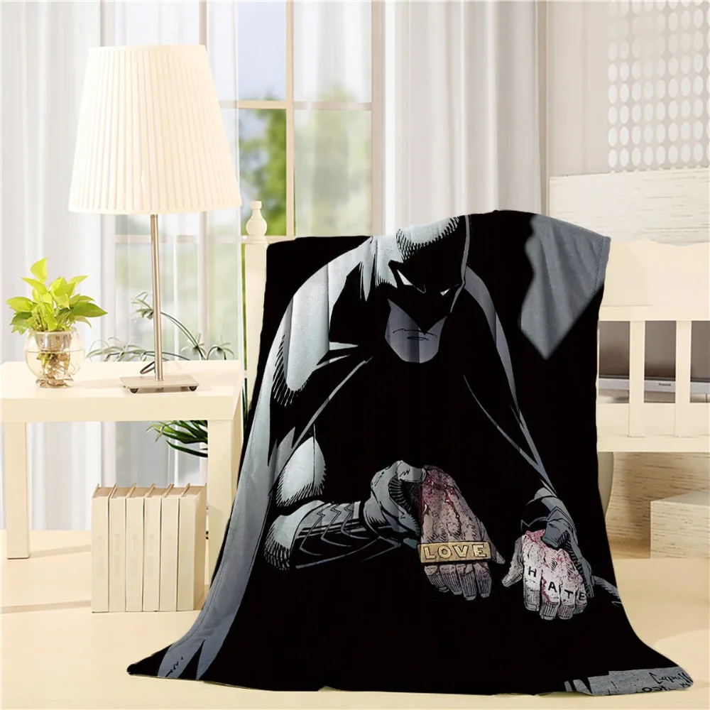 Персонализированные пользовательские Бэтмен фланель пледы одеяло легкий уютный