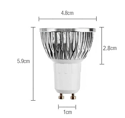 HRSOD GU10 5 W 4 высокомощный LED 330 LM теплый белый MR16 Точечные светильники AC 85 265 V