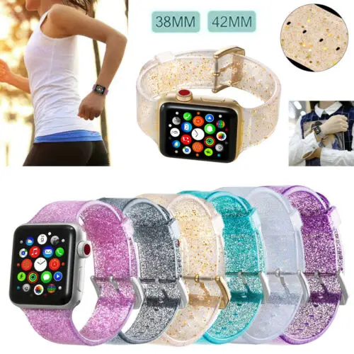 Ремешок силиконовый для спортивных часов Apple Watch iWatch Series 1/2/3/4 3C13 38/40 мм 42/44 |