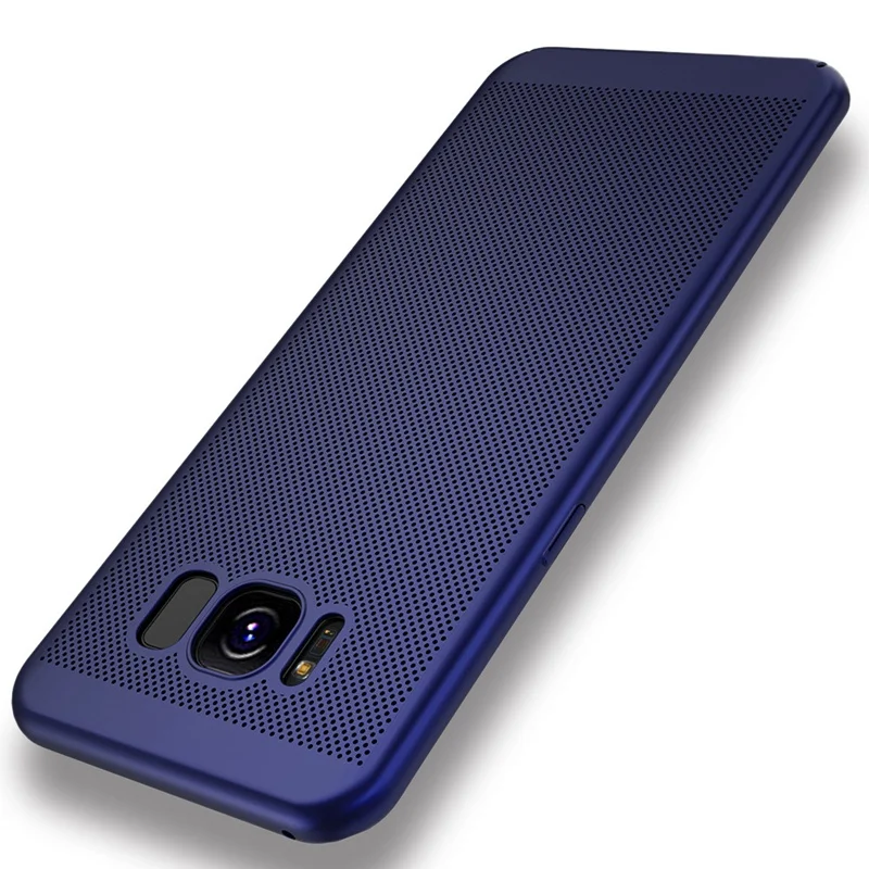 Blue Kisscase для Samsung Galaxy Note 8 5 S8 S8 плюс S7 S6 край A3 A5 A7 Чехлы покрытие телефон Аксессуары Матовая Жесткий Capinhas на самсунг galaxy s8 чехол дышащий на самсунг а5 - Цвет: Blue