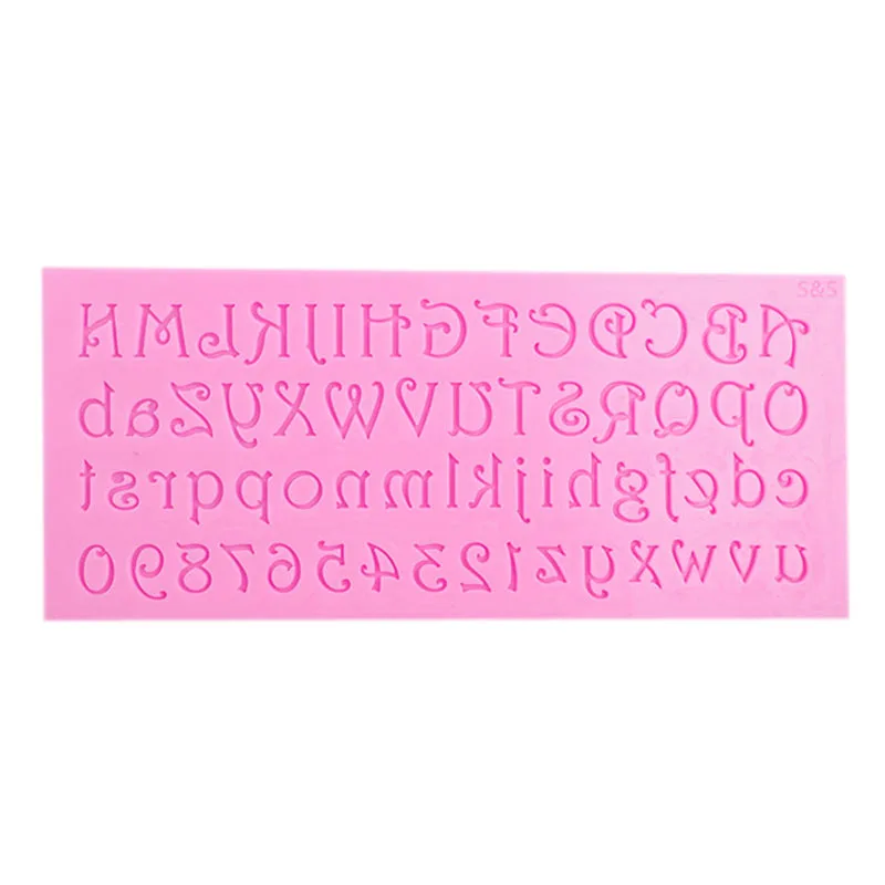 

Numbers and letters alphabet Fondant cake molds cake tools chocolate mould kitchen baking Sugarcraft Decoration Tools F0701