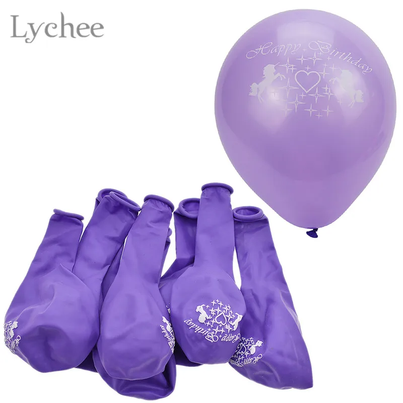 10 шт. латексные воздушные шарики в виде единорога Lychee Life Свадебные товары для