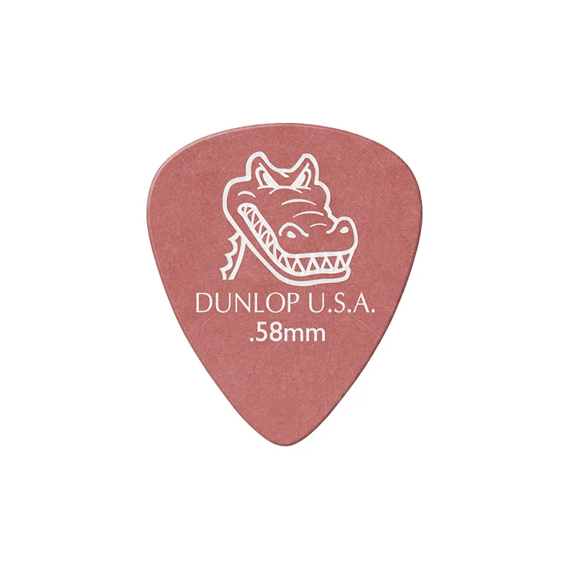 0.58mm 1 шт. Dunlop Gator Grip медиатор для гитары винтажные аксессуары для гитары s 0,58/0,71/0,96/1,14/1,50/2 мм - Цвет: 0.58mm