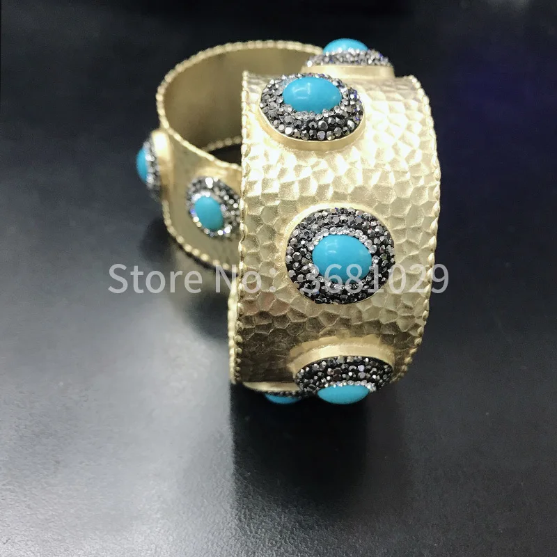 Yellow snakeskin personality fashion open bracelet manual mosaic | Украшения и аксессуары
