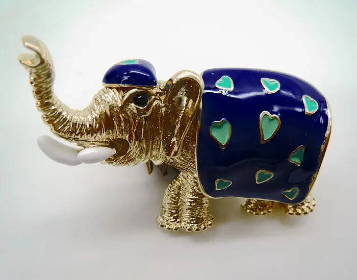 Новинка 2018 эмалированная глазурь с животными Маленький слон Модный милый значок