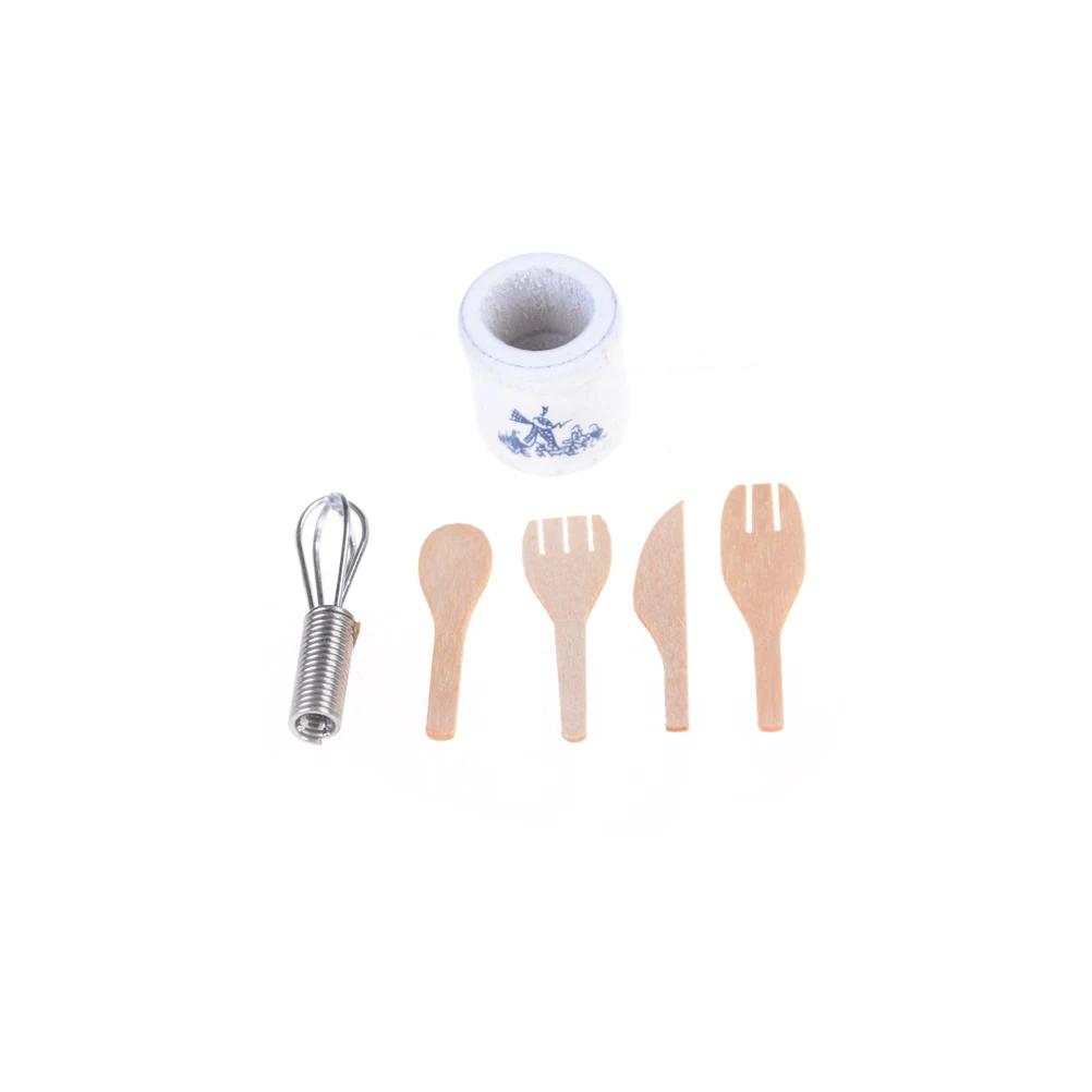 

1Set 1/12 Scale Mini Cooking Utensil Tableware Set Dollhouse Miniature Hot Sale