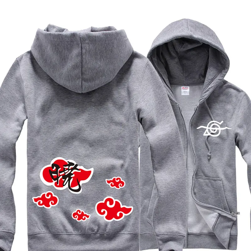 Мужские толстовки Hokage Akatsuki флисовая толстовка с капюшоном рисунком красных