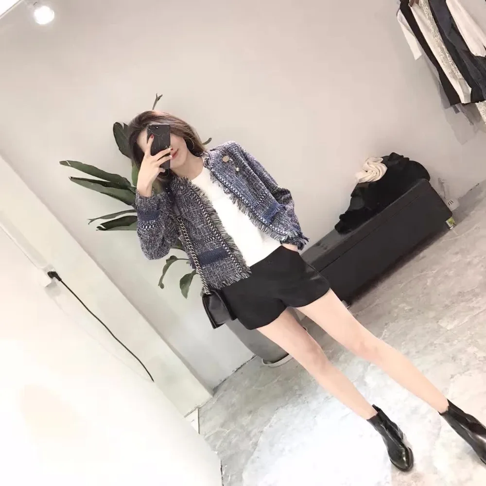 Весна 2019 г. женская кардиган короткий отрезок Новинка корейской версии