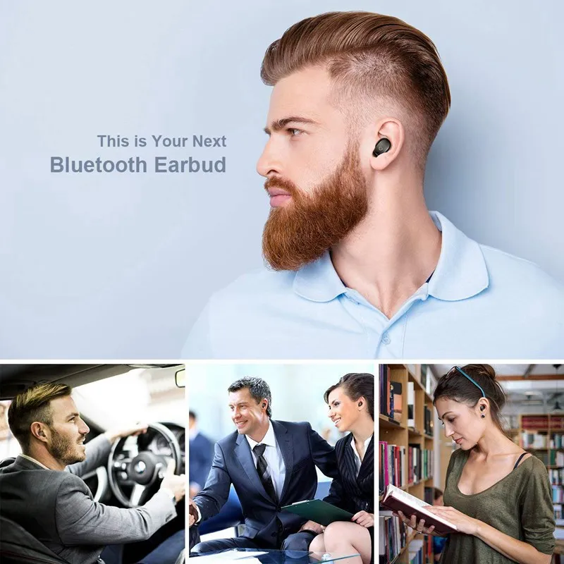 Мини Mpow EM12 Беспроводные наушники с одним наушником Bluetooth V4.2 сенсорное управление