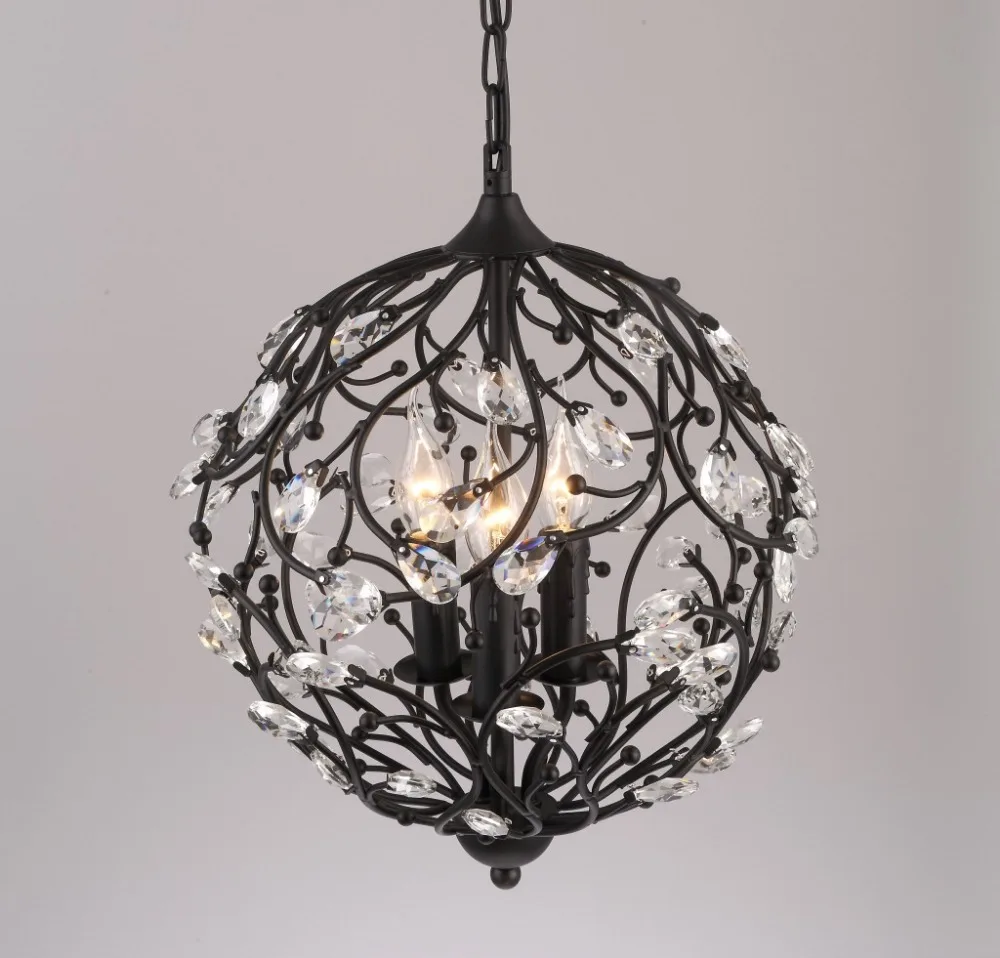 Современные подвесные светильники с железным кристаллом светодиодные лампы для