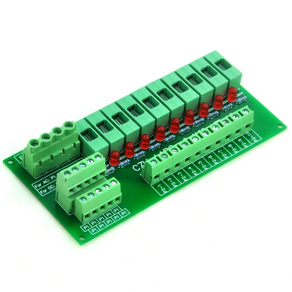 Панель крепление 10 позиций Мощность распределения модуль предохранитель для