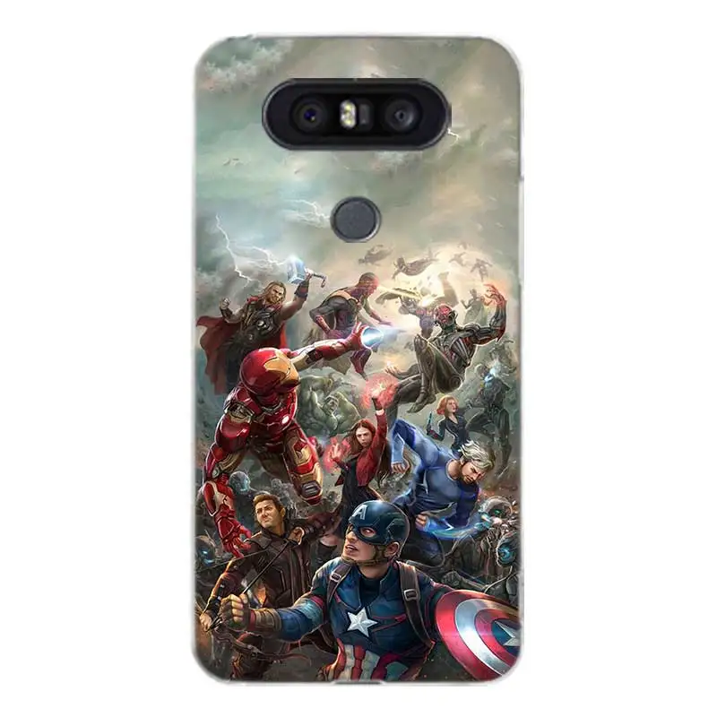 Miracle Avenger Painted Pattern Soft Rubber Case For LG K8 K10 2018 2017 Q8 Q7 Q6 G6 G7 G5 G4 V40 V30 V20 V10 Cover |