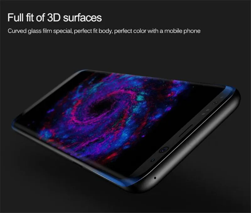 30 шт./лот 3D изогнутое полное покрытие закаленное стекло для Samsung Galaxy S8 Plus Защита