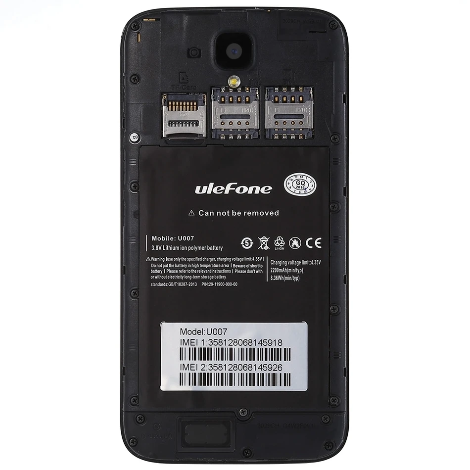 Оригинал Ulefone U007 Pro 5.0 дюймов смартфон Android 6.0 MT6735 4 ядра мобильный телефон 1 ГБ
