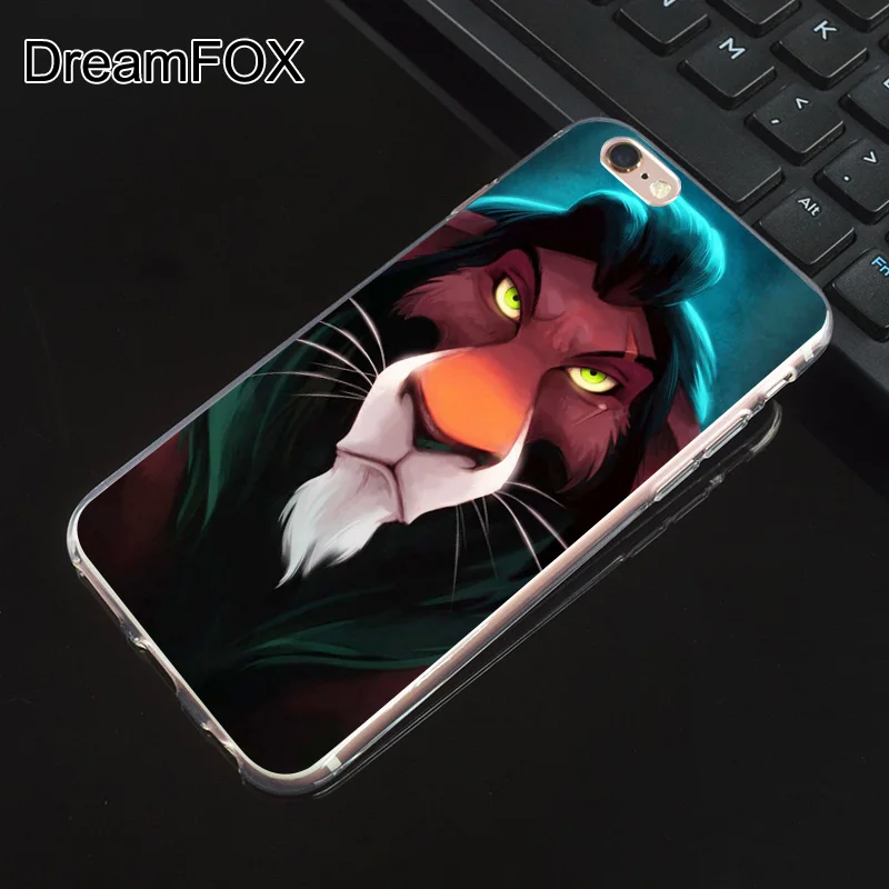 M549 милый Король Лев Мягкий ТПУ силиконовый чехол для Apple iPhone 11 Pro XR XS Max 8X7 6 6S Plus 5 5S SE