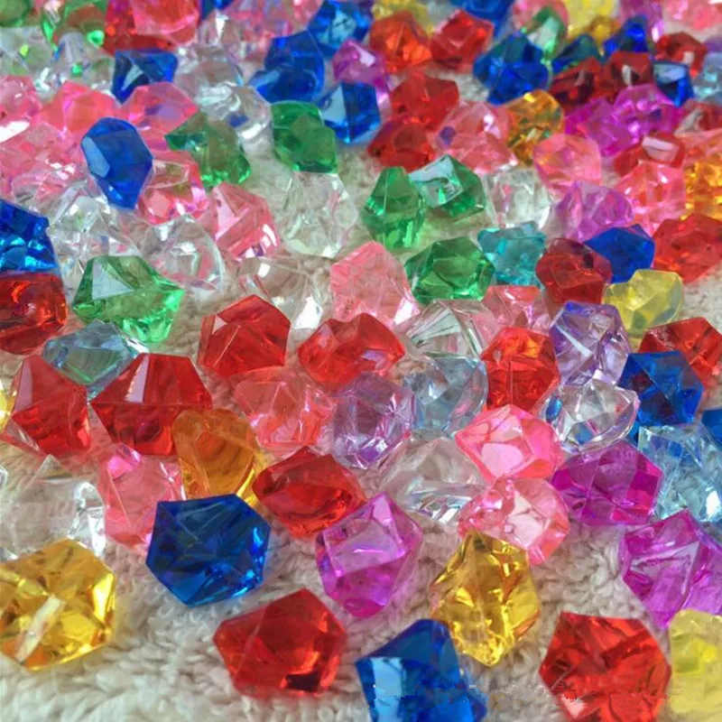 Color mixing Пиратские Драгоценности сокровище акриловые хрустальные драгоценные камни Ваза Наполнитель конфетти пиратский реквизит День рождения Сувениры детский душ свадебные подарки - Цвет: Color mixing