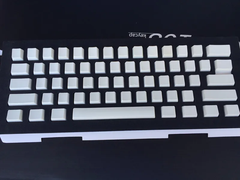 Колпачки для ключей Cherry MX пустые черные и белые колпачки PBT OEM профиль